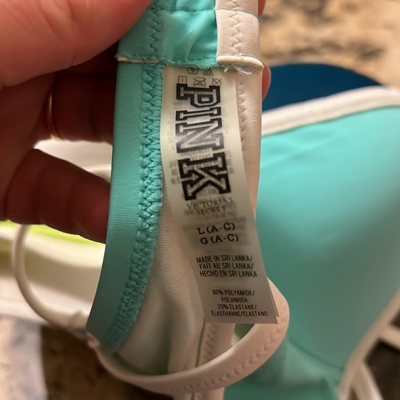 VS PINK Swim: Strappy Front T-Back Bikini Top - Picture 3 of 6